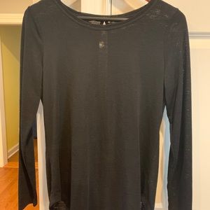 NWOT Athleta Small Black Long Sleeve Top